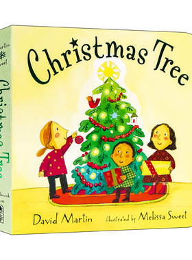 英文原版绘本 Christmas Tree 圣诞树 0-3岁幼儿儿童圣诞节主题绘本 Melissa Sweet插画 纸板书 英文版 进口英语原版书籍