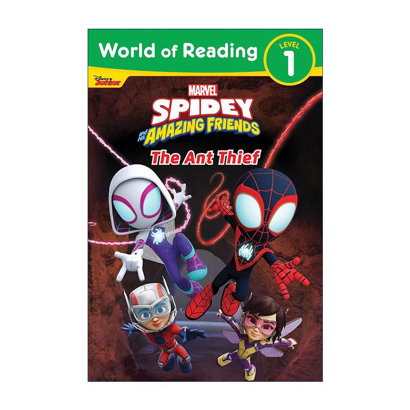 英文原版 World of Reading Spidey and His Amazing Friends The Ant Thief 迪士尼阅读世界 蜘蛛侠和他的神奇朋友 蚂蚁小偷