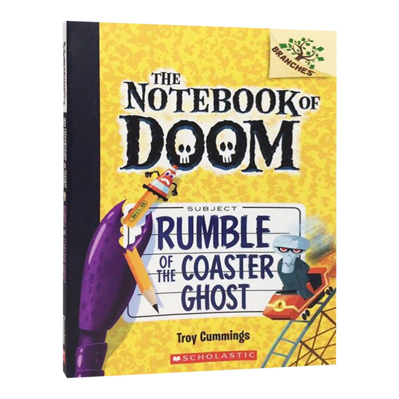 英文原版 The Notebook of Doom #9 Rumble of the Coaster Ghost 毁灭笔记9 学乐大树系列 英文版 进口英语原版书籍儿童全英语书