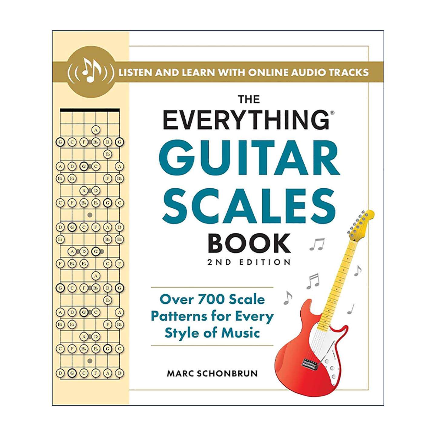 英文原版 Everything Guitar Scales Book 吉他音阶百科全书 第2版 涵盖所有音乐风格的700多种音阶指型 含在线资源 英文版