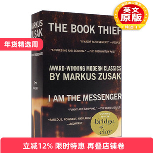 英文原版 The Book Thief I Am the Messenger Paperback Boxed Set 偷书贼 传信人 两册盒装套装 Markus Zusak 进口英语原版书籍