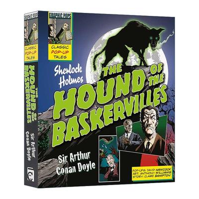 英文原版 Classic Pop-Ups Sherlock Holmes The Hound of the Baskervilles 福尔摩斯 巴斯克维尔的猎犬 漫画版 立体书 进口书籍