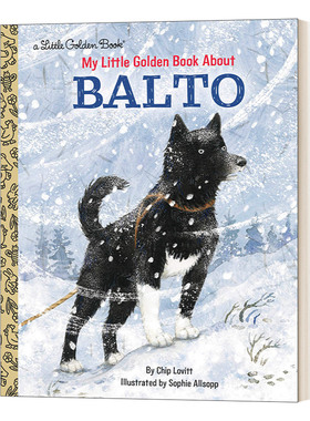 英文原版绘本 My Little Golden Book About Balto 巴尔托 兰登书屋精装小金书 英文版 进口英语原版书籍