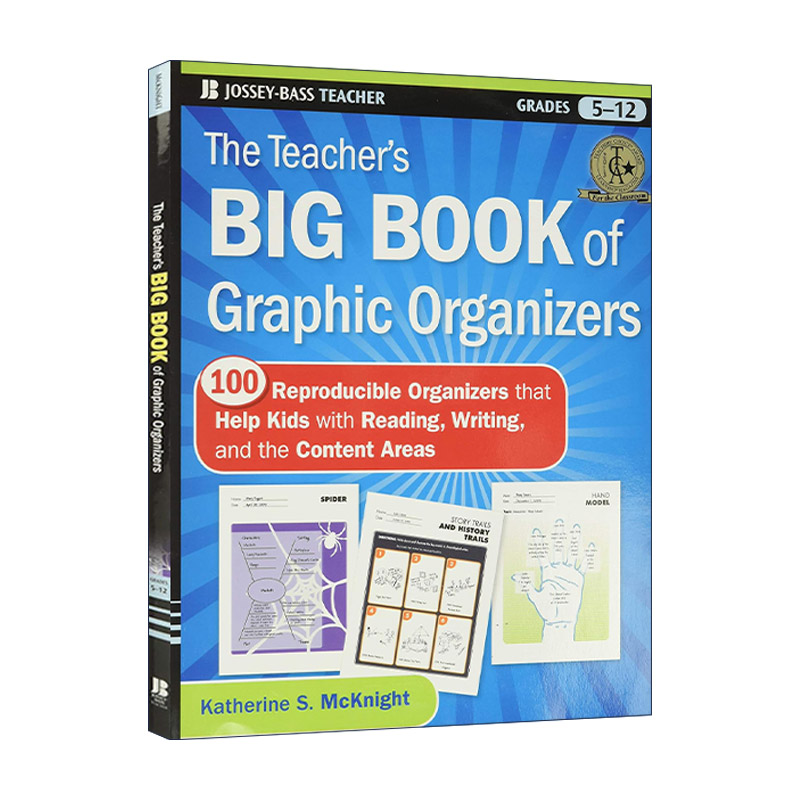 英文原版 The Teacher's Big Book of Graphic Organizers 教师备忘录 100个帮助孩子读 写的组织图 英文版 进口英语原版书籍