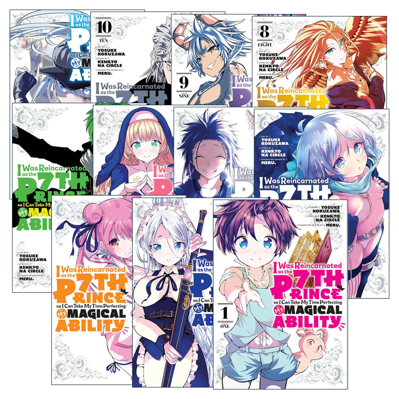 英文原版 I Was Reincarnated as the 7th Prince so I Can Take My Time Perfecting My Magical Ability 11册 漫画 进口英语书籍