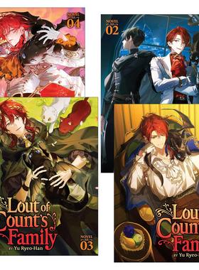 英文原版 Lout of Count's Family 成为伯爵家的混混4册 同名韩国奇幻冒险漫画轻小说 英文版 进口英语原版书籍