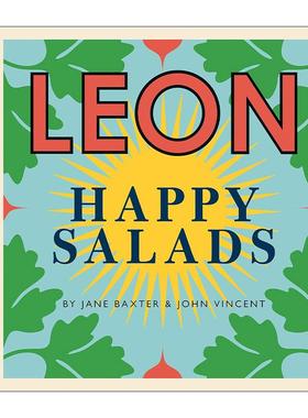 英文原版 Happy Leons Leon Happy Salads 莱昂的快乐沙拉 100多个沙拉食谱精装 英文版 进口英语原版书籍