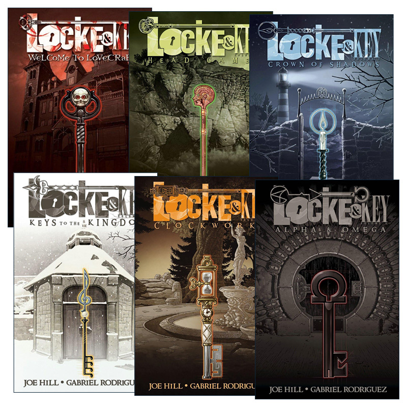 英文原版 Locke & Key 致命钥匙系列1-6册 同名美剧 IDW恐怖漫画 Joe Hill 英文版 进口英语原版书籍