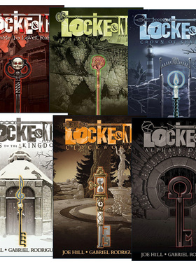 英文原版 Locke & Key 致命钥匙系列1-6册 同名美剧 IDW恐怖漫画 Joe Hill 英文版 进口英语原版书籍