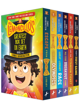 英文原版 Mr.Lemoncello's Greatest Box Set on Earth Mr.Lemoncello's Library 神奇图书馆系列1-6册平装套装 Chris Grabenstein