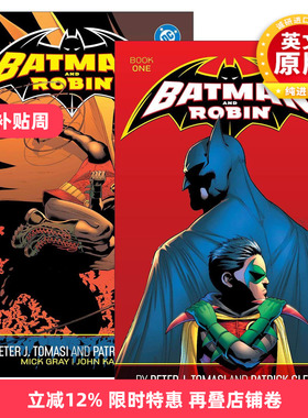 英文原版 Batman and Robin by Peter J. Tomasi and Patrick Gleason 蝙蝠侠与罗宾2册 DC漫画 英文版 进口英语原版书籍