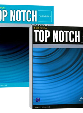 培生欧美主流英语教材基础级学生书 练习册 Top Notch 3E 英文原版 高中大学成人经典教材 英语交际课程 托福留学 衔接Summit