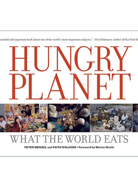 英文原版 Hungry Planet 饥饿的星球 世界各地饮食文化摄影艺术图册 Peter Menzel 英文版 进口英语原版书籍
