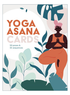 英文原版 Yoga Asana Cards 50 poses & 25 sequences 瑜伽卡片50个姿势 英文版 进口英语原版书籍