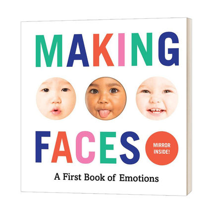 英文原版绘本 Making Faces A First Book Of Emotions 宝宝做鬼脸 情绪认知纸板书 英文版 进口英语原版书籍儿童全英语书