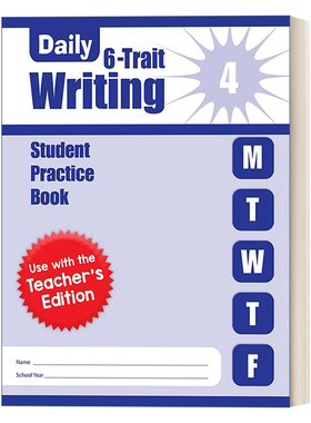 英文原版 Daily 6-Trait Writing Grade 4 SE 每日练习系列 系统写作 四年级 无答案作业本 英文版 进口英语原版书籍