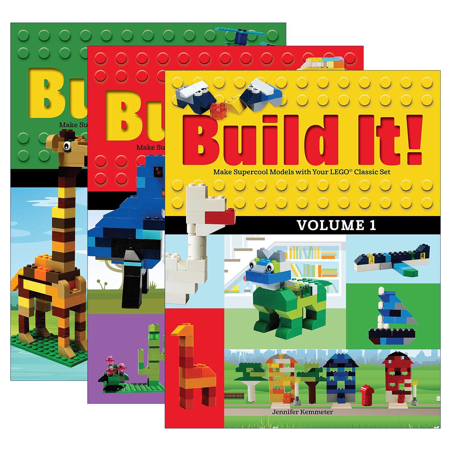 英文原版 Build It! 建起来1-3册 儿童乐高制作全彩经典指南 超酷模板说明书 英文版 进口英语原版书籍