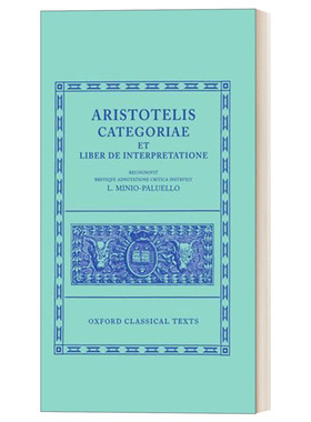 英文原版 Aristotle Categoriae et Liber de Interpretatione 亚里士多德 范畴篇 解释篇 牛津古典文库 精装 希腊语原版 进口书