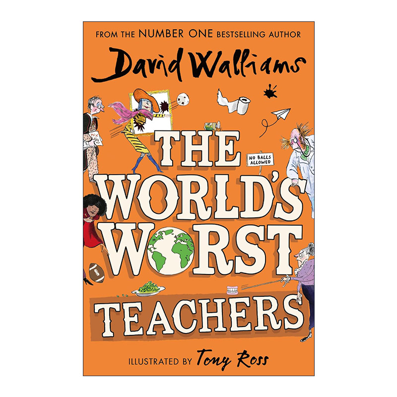 英文原版 The World's Worst Teachers 世界上糟糕的老师 大卫威廉姆斯少年幽默小说David Walliams 英文版 进口英语原版书籍