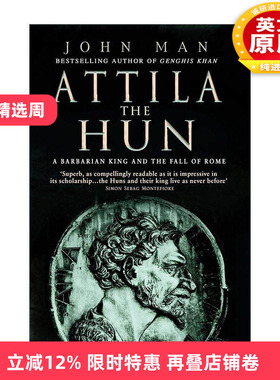 英文原版 Attila The Hun 匈奴王阿提拉传记 John Man 英文版 进口英语原版书籍