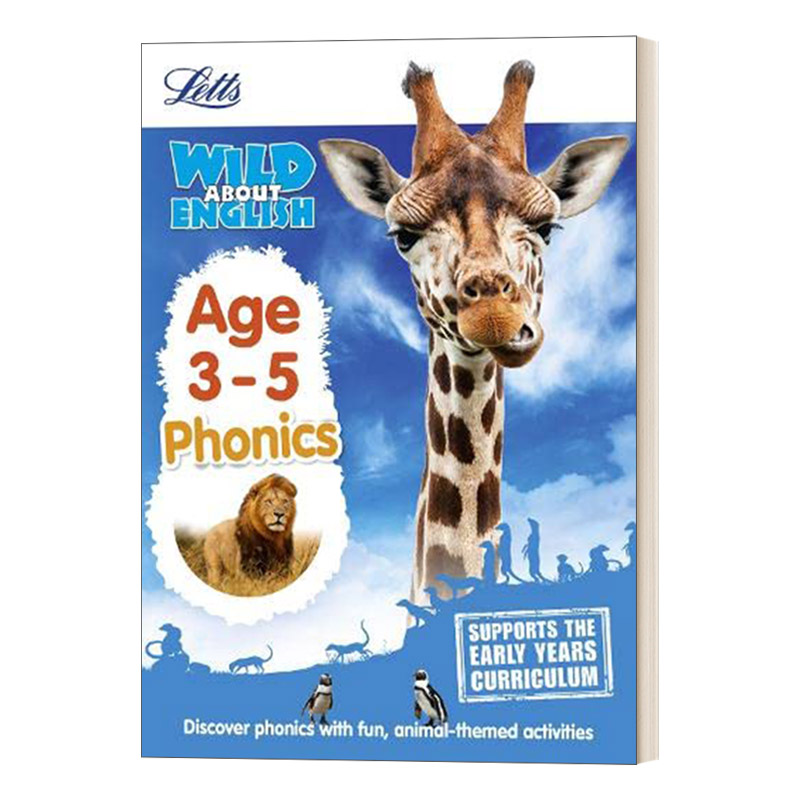 英文原版 Collins Letts Wild About English Phonics Age 3-5 柯林斯少儿英语科普练习册 英文版 进口英语原版书籍