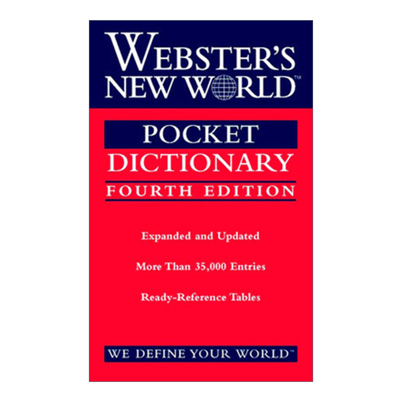 英文原版 Webster's New World Pocket Dictionary Fourth Edition 韦氏新世界 口袋英语词典 第4版 英文版 进口英语原版书籍