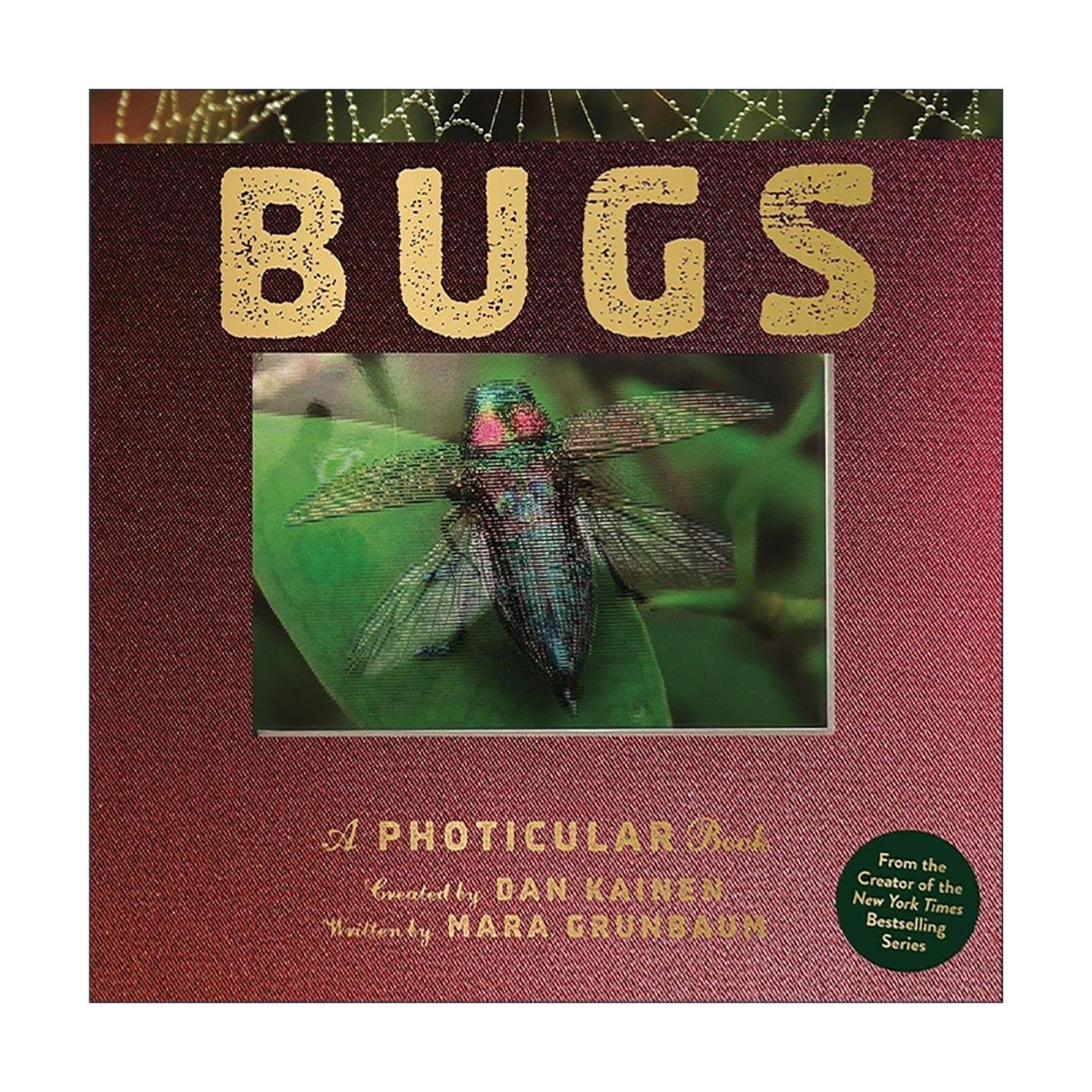 英文原版 Bugs A Photicular Book 光与影视觉书系列 昆虫 3D立体动画书 英文版 进口英语原版书籍