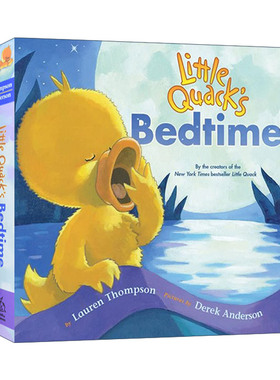 英文原版绘本 Little Quack's Bedtime  小鸭子的睡觉时间 纸板书 英文版 进口英语原版书籍