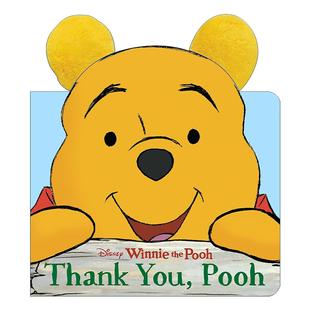 Ears 噗噗 Thank Pooh 英文版 书籍 英文原版 纸板书 Books You 耳朵书系列 小熊维尼 谢谢你 进口英语原版 迪士尼儿童绘本
