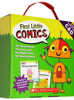 英文原版 First Little Comics Parent Pack Levels C D 20册漫画 英文版进口书籍儿童全英语书