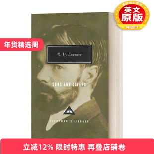英文原版小说 Sons And Lovers 儿子与情人 D.H.劳伦斯 Everyman精装版 英文版 进口英语原版书籍