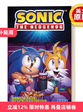 英文原版 Sonic the Hedgehog Sonic & Tails Best Buds Forever 刺猬索尼克系列 索尼克与尾巴 儿童动作冒险漫画 英文版 进口书籍