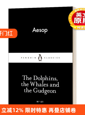 英文原版 The Dolphins  the Whales and the Gudgeon 海豚 鲸鱼和格杰恩 伊索寓言 英文版 进口英语原版书籍