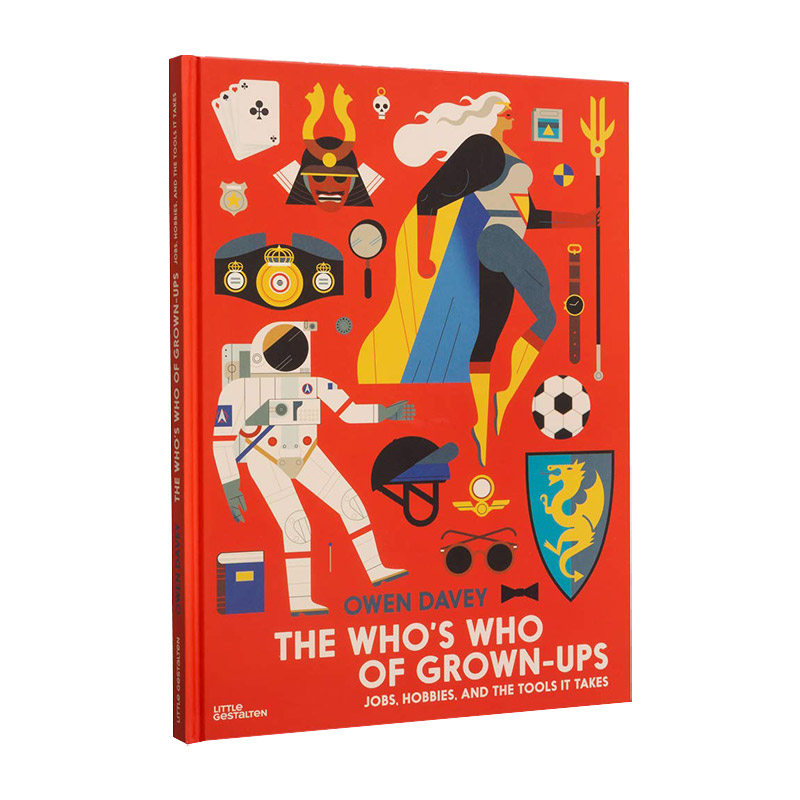 英文原版 长大的职业 Owen Davey 插画绘本 精装 The Who's Who of Grown-Ups
