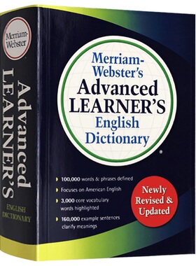 韦氏高阶英语词典 英文原版字典 Merriam Webster's Advanced Learner's English Dictionary 英文版韦氏英英词典 进口工具书正版