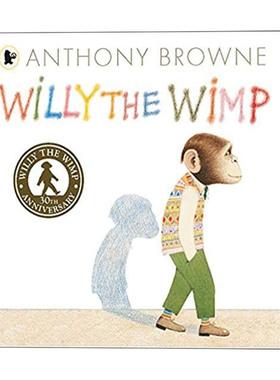 英文原版 Willy the Wimp 胆小鬼威利 大开绘本 国际安徒生奖插画家安东尼布朗Anthony Browne 英文版 进口英语原版书籍
