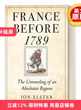 英文原版 France before 1789 1789年以前的法国 精装 Jon Elster 英文版 进口英语原版书籍