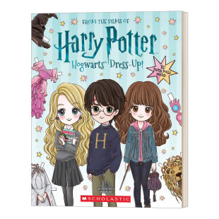 英文版 进口书籍 Hogwarts 哈利波特电影角色道具装 扮配饰书 Potter Dress 周边互动书 英文原版 霍格沃茨打扮得很漂亮 Harry