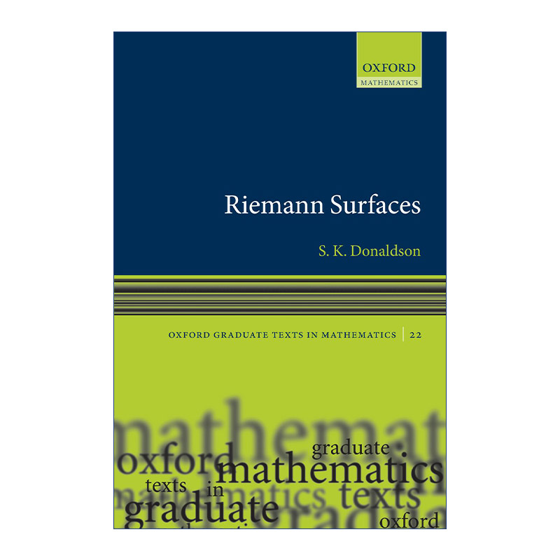 英文原版 Riemann Surfaces 黎曼曲面 牛津数学研究生教材系列 精装 英文版 进口英语原版书籍