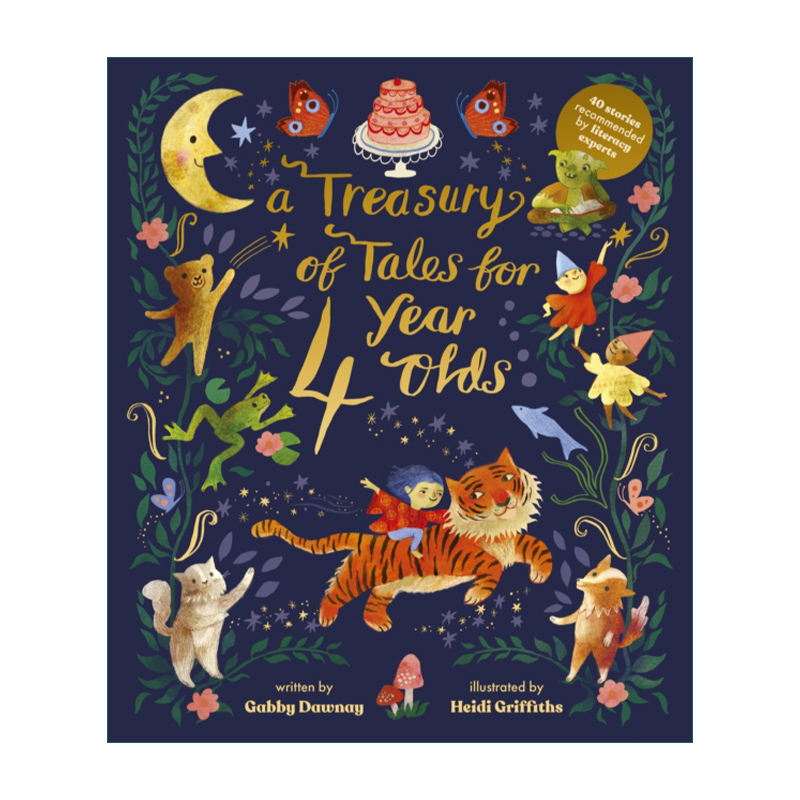 英文原版 A Treasury of Tales for Four-Year-Olds 4岁孩童故事宝库 40个专家推荐的故事 精装 儿童绘本 英文版 进口英语书籍