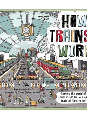 英文原版 Lonely Planet How Trains Work 火车的工作原理 孤独星球精装儿童科普百科 英文版 进口英语原版书籍