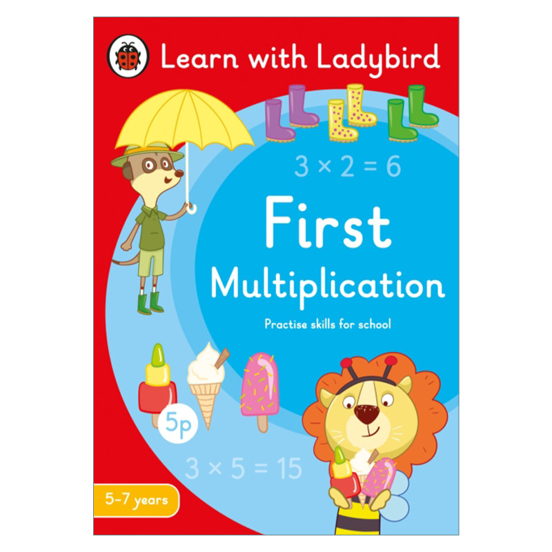 英文原版 First Multiplication 小瓢虫5-7岁儿童练习册系列 乘法入门 英文版 进口英语原版书籍