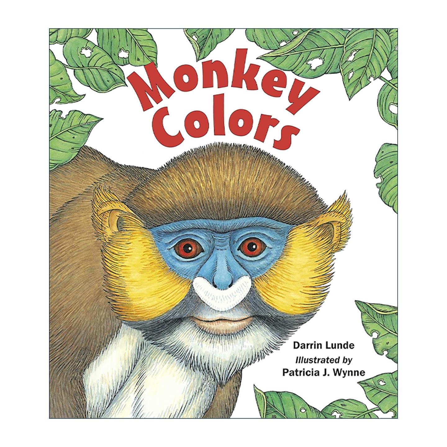 英文原版 Monkey Colors 猴子的颜色 儿童趣味动物启蒙认知绘本 Darrin Lunde 英文版 进口英语原版书籍