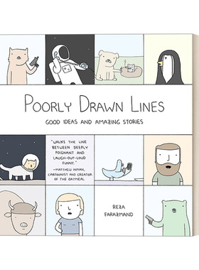 英文原版 Good Ideas and Amazing Stories Poorly Drawn Lines 01 喵呜，原来你是这种汪 人气幽默 Reza Farazmand 英文版 进口书