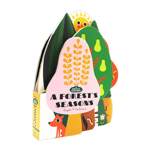 森林四季 英文原版绘本 Bookscape Board Books A Forest's Seasons 异形纸板书 英文版幼儿英语启蒙书籍 进口书儿童全英语书