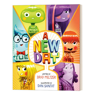 英文原版 A New Day 新的一天 凯迪克获奖作家Brad Meltzer 低幼儿童英语启蒙认知绘本 亲子互动共读早教书宝宝睡前故事 英文版