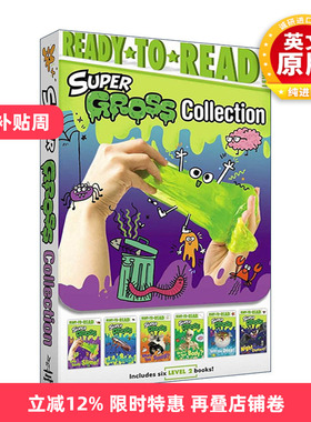 英文原版 Super Gross Collection 准备读系列分级阅读2 事实科普 6册盒装 Ready-to-Read Level 2 英文版 进口英语原版书籍