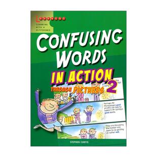 英文版 书籍 Action 学乐画中画 Words Confusing 进口英语原版 英文原版 易混淆词卷2 Scholastic