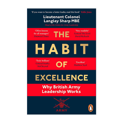 英文原版 The Habit of Excellence 卓越的习惯 提取军队领导经验 兰利·夏普 英文版 进口英语原版书籍
