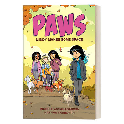 英文原版 PAWS 02 Mindy Makes Some Space 爪子系列2 明迪腾出了一些空间 儿童全彩漫画绘本图画书 友谊故事 英文版 进口英语书籍